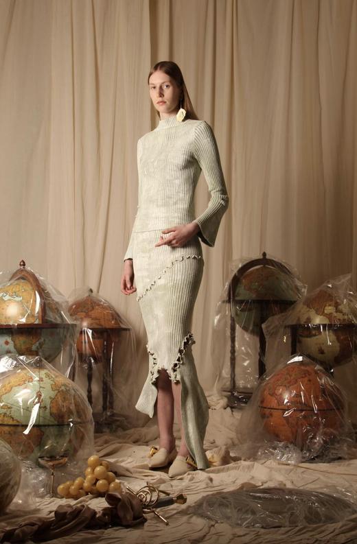 Hand Painted Rib-knit Sweater 商品图0