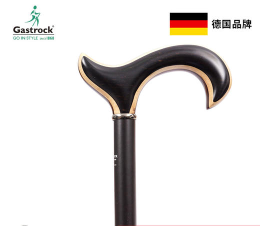 德国GASTROCK高仕卓德比直柄拐杖 乌木紫檀木纹50626 商品图0