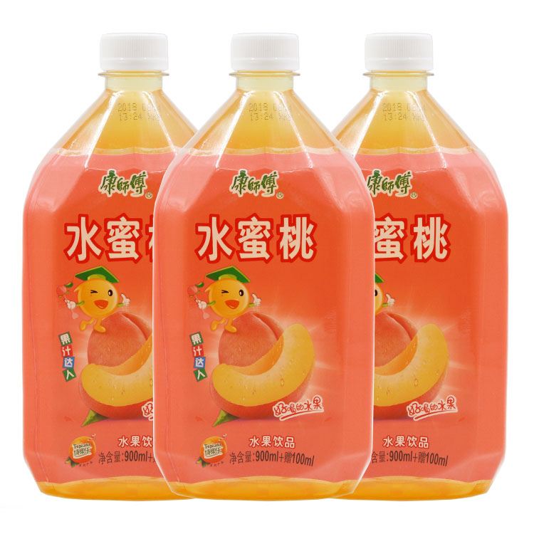 康师傅1l*8瓶装水蜜桃汁