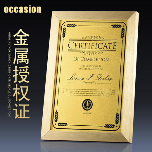 授权证书 奖牌制作室内设计师资格证 荣誉证书经销商 职业厨师证 商品图0