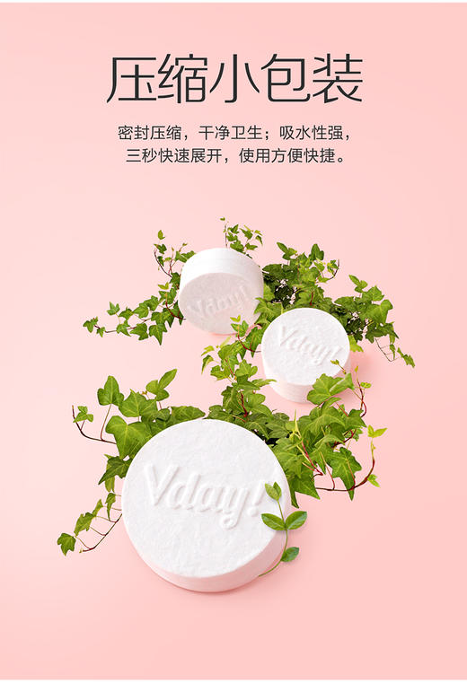 【还在用传统的毛巾吗？】Vdays糖果式密封面巾100%植物纤维压缩巾  可重复使用8次以上 商品图7