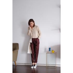 Croped linen cardigan
