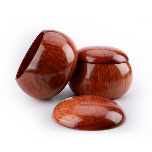 鼓型香花梨 实木围棋罐 商品图2