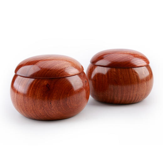 鼓型香花梨 实木围棋罐 商品图1