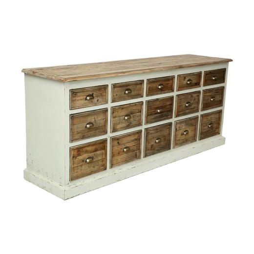 新仿杉木+进口黄杨新中式边柜多屉柜玄关柜QQ18050001 Newly made Fir wood+box wood Cabinet 商品图2