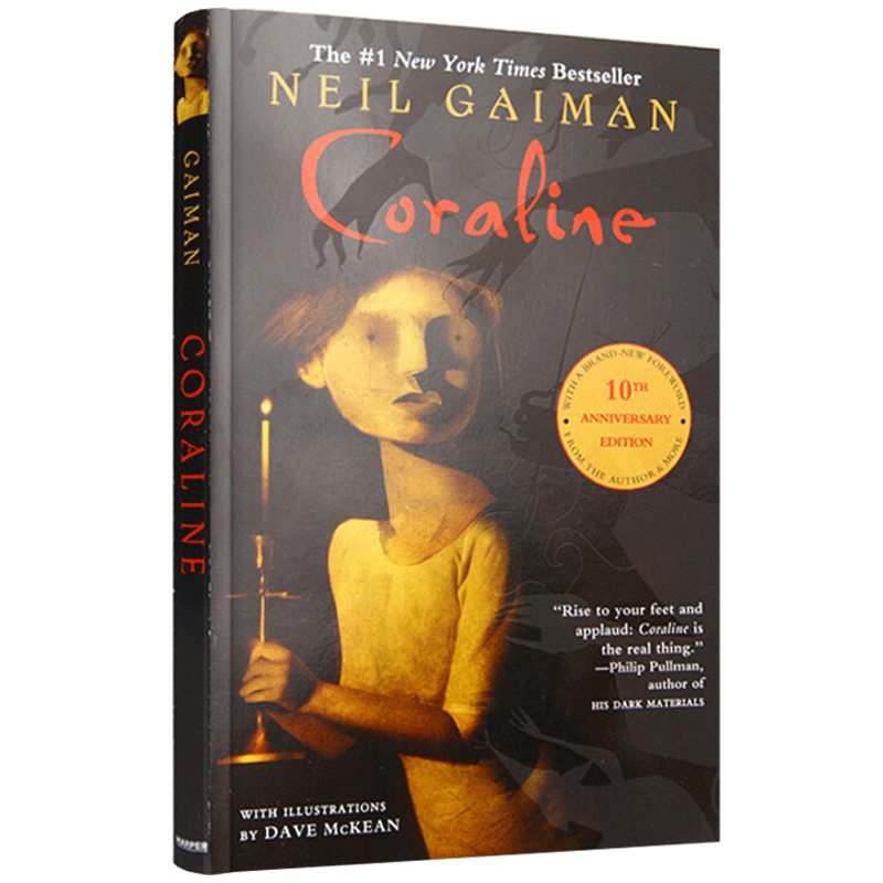 鬼妈妈 英文版原版小说 十周年纪念版 coraline 英文原版 neil gaiman