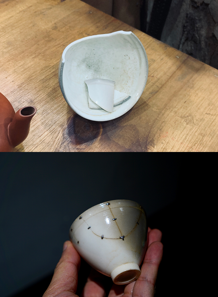 阅山堂 器物修缮 紫砂壶修复 陶瓷修复 锔钉 包银 金缮 包金