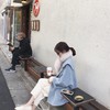 金蘑菇菇 吃土也要入的嫩嫩奶油蓝海军领阿尔巴卡羊毛双面呢大衣 商品缩略图0