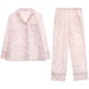 雅黛丽家居服19春款女新品长袖开扣长裤套装睡衣YJ91009 商品缩略图1