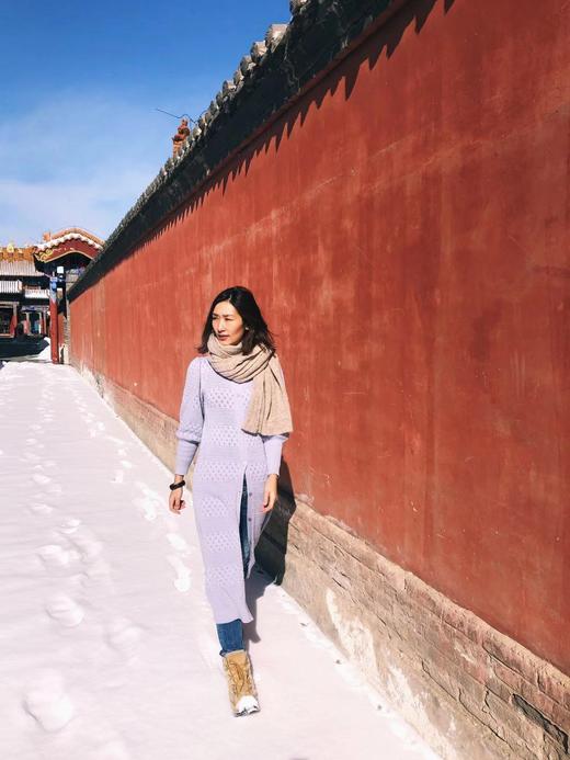 TYNVIE 羊绒羊毛混纺 钩花长外套 三色可选 商品图3