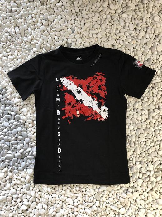 【周边T恤】SEAPLAY 酷黑 潜水主题T恤 男款 商品图0