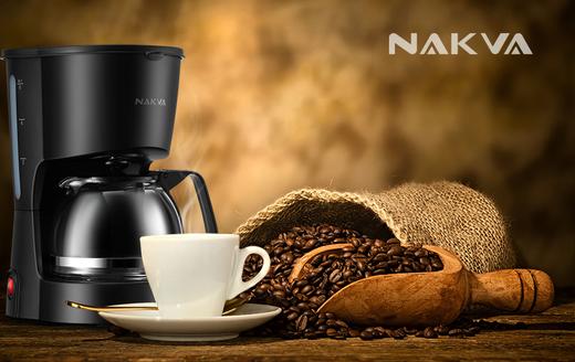 NAKVA 咖啡壶GCA-605A美式咖啡机滴漏式咖啡壶泡茶两用 新款 黑色 商品图0