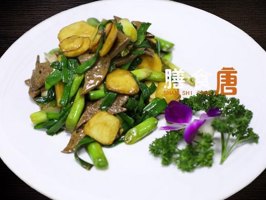 青蒜茨菇炒猪肝/例 商品图0