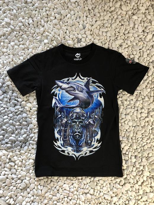 【周边T恤】SEAPLAY 酷黑 潜水主题T恤 男款 商品图1