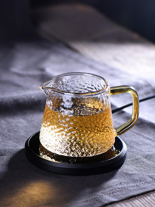 公道杯-玻璃公道杯-锤纹琳琅公杯大小2款 商品图2