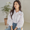 韩都衣舍2019春装新款女装打底宽松灯笼袖时尚白色衬衫GD01134聖 商品缩略图2