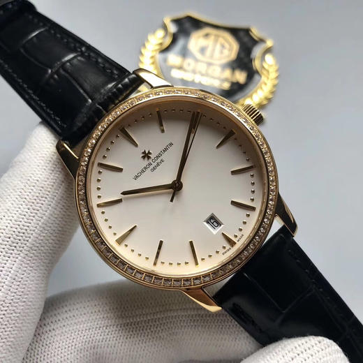     江诗丹顿 传承系列Vacheron Constantin，机械腕表 直径40毫米，三针日历显示超薄男表，316L精钢表壳，搭配进口超薄9015自动机械机芯 商品图2