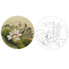 戴青池工笔花鸟白描底稿-荷花小品-多种白描尺寸可选-DQ30 商品缩略图0