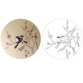 戴青池工笔花鸟小品白描底稿-多种白描尺寸可选-DQ15