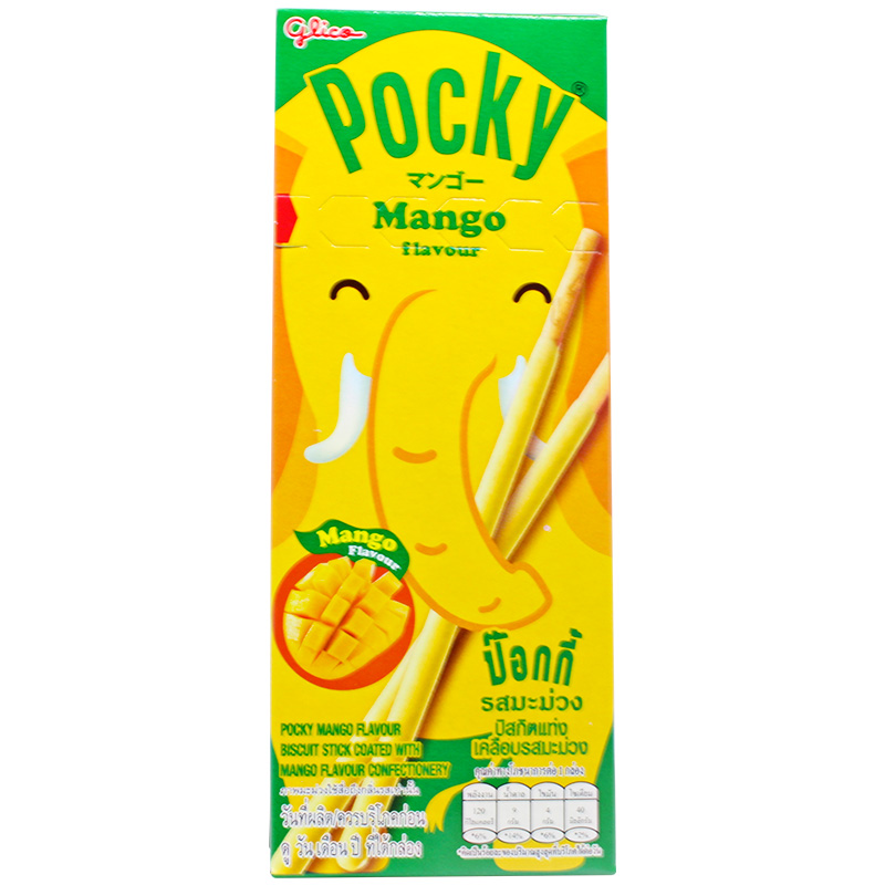 泰国进口格力高pocky涂层饼干*10盒(香蕉味/芒果味)