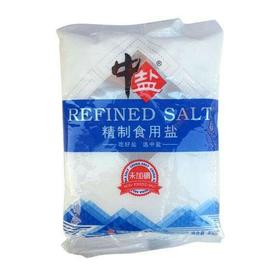 【调味】中盐无典盐面精致食用盐400g/袋