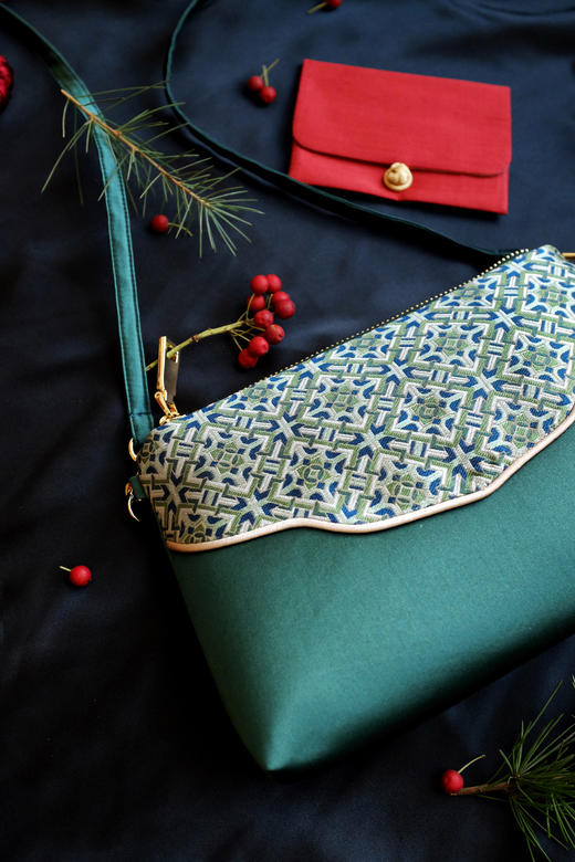 宋锦斜挎小包 ○如梭坊 商品图9