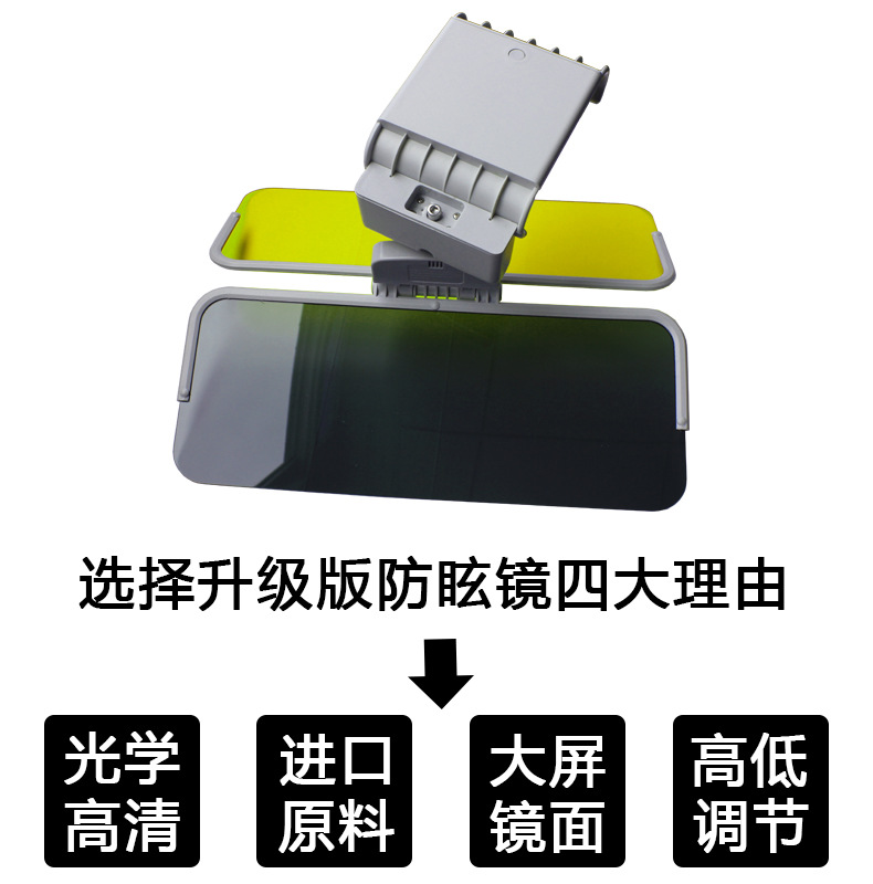 「360度调节日夜两用防眩目」司机护目镜 车载太阳镜 防远光夜视镜