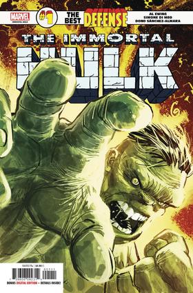 捍卫者联盟 浩克 绿巨人 斜线 Defenders Immortal Hulk（2019）普封