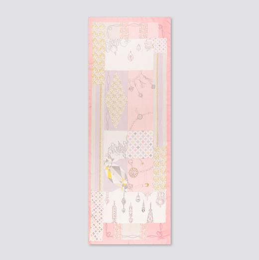 法国品牌renoma 出口韩国 桑蚕丝时尚印花围巾 商品图1
