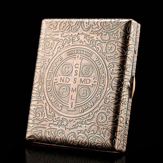 「20支装超薄烟盒」奥地利品牌IMCO黄铜烟盒 创意6面雕烟盒 商品图5