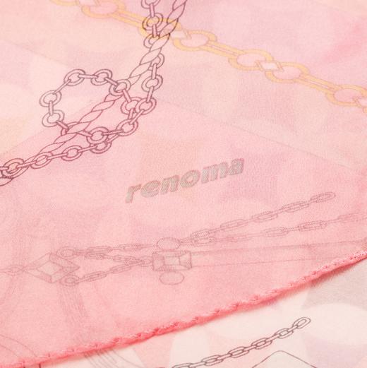 法国品牌renoma 出口韩国 桑蚕丝时尚印花围巾 商品图6