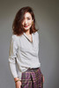 TYNVIE 睡不醒真丝衬衫-灰色 商品缩略图1