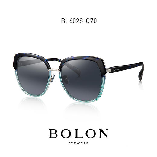 BOLON暴龙蝶形偏光太阳镜女个性时尚墨镜圆脸潮流复古眼镜BL6028 商品图0