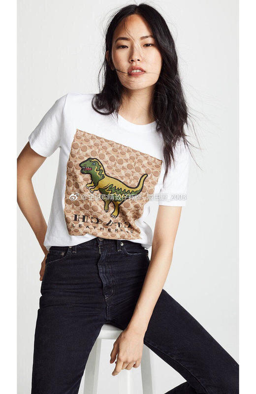 点此购买 coach女款恐龙系列Tee   创 114418 商品图3