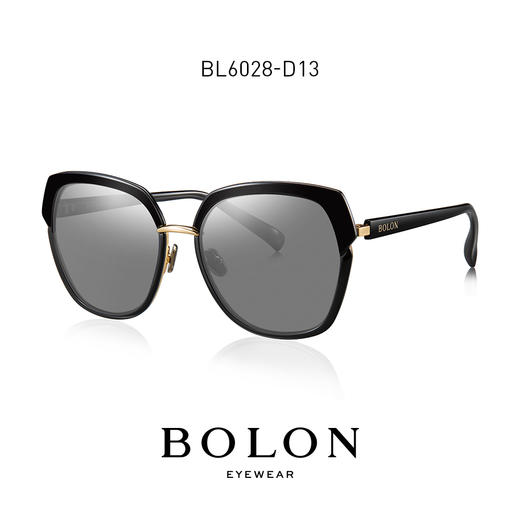 BOLON暴龙蝶形偏光太阳镜女个性时尚墨镜圆脸潮流复古眼镜BL6028 商品图2
