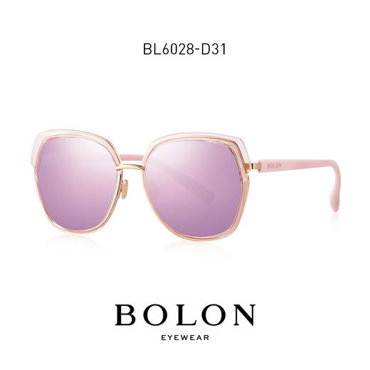 BOLON暴龙蝶形偏光太阳镜女个性时尚墨镜圆脸潮流复古眼镜BL6028 商品图3