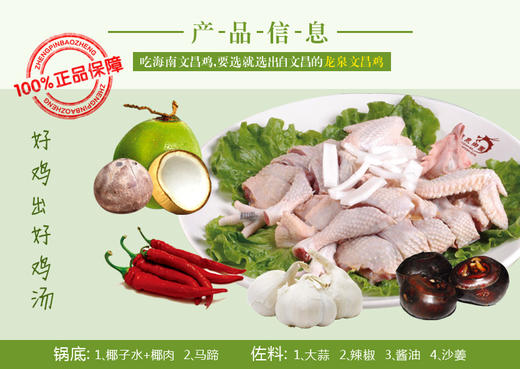龙泉 海南文昌鸡 1000g 商品图2