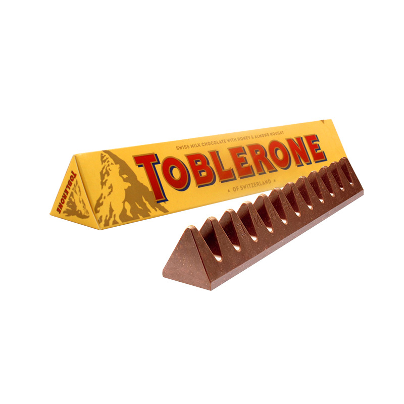 toblerone瑞士三角巧克力扁桃仁蜂蜜牛奶巧克力100g