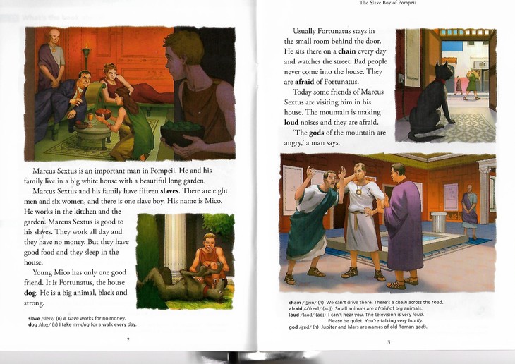 英文原版书 the slave boy of pompeii 培生英语分级