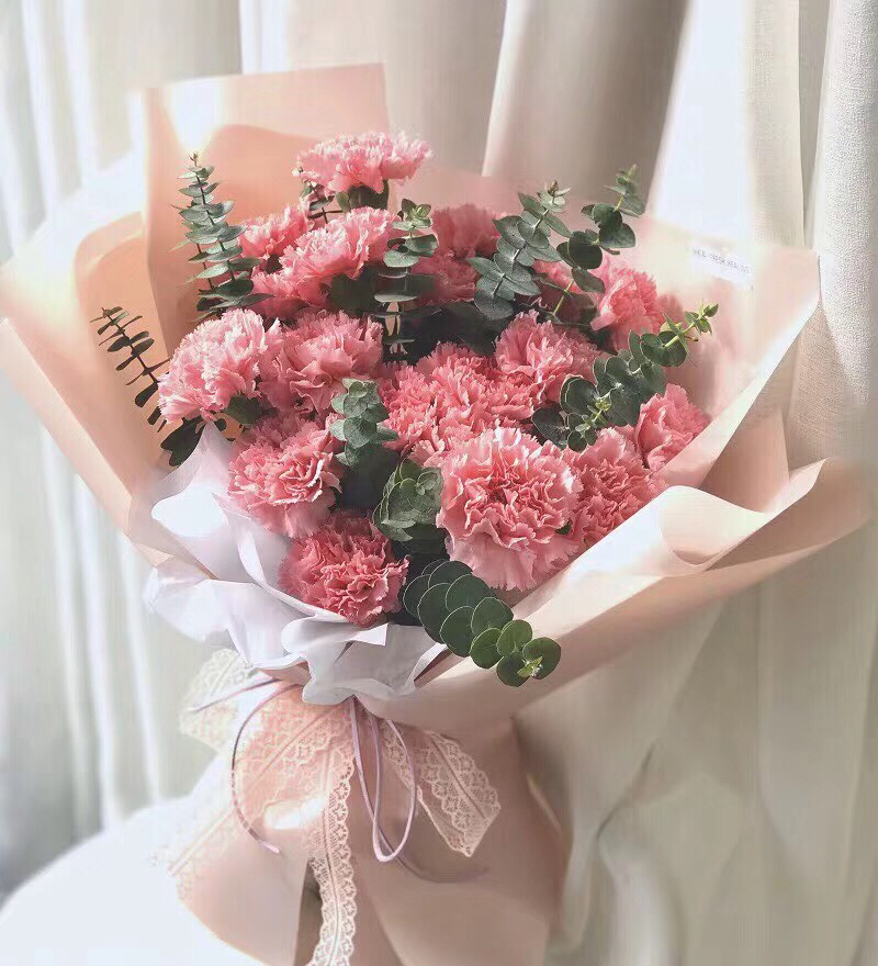 21支康乃馨送妈妈(长辈的)花束