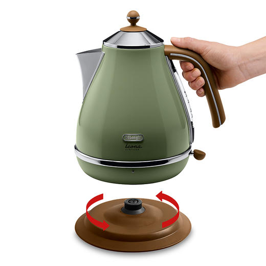 Delonghi 德龙 KBOV2001 电水壶 颜色:橄榄绿、海 洋蓝、甜蜜奶油 色 商品图4