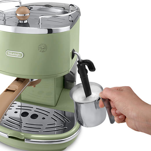 Delonghi 德龙 ECO310 半自动咖啡机 (橄榄绿 / 海洋蓝 / 甜蜜奶油色)（特价！！有效期到2020-3-31） 商品图3
