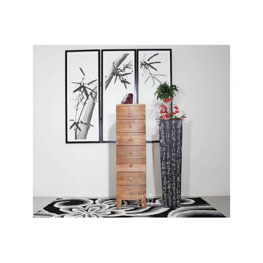 核桃木异形七屉柜 商品图0