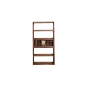 新仿黑胡桃木新中式书架百宝阁架子QN1608001568 Newly made Black walnut wood Reproduction Display shelf