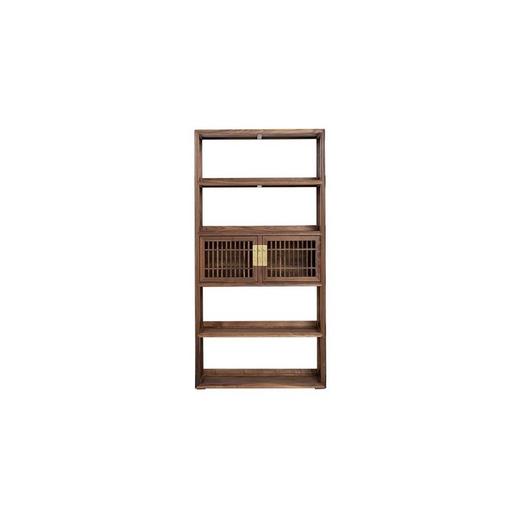 新仿黑胡桃木新中式书架百宝阁架子QN1608001568 Newly made Black walnut wood Reproduction Display shelf 商品图0