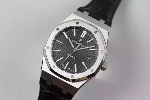 JF爱彼皇家橡树15400，41毫米，男士， 透底，3120自动机械机芯，动力储备60小时，表径41毫米，表壳厚9.8毫米，蓝宝石水晶玻璃，牛皮 商品图0