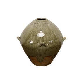 新仿瓷器仿古瓷器黄白釉小口罐QQ18010045 Newly made Porcelain Small green pot