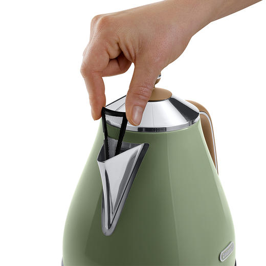 Delonghi 德龙 KBOV2001 电水壶 颜色:橄榄绿、海 洋蓝、甜蜜奶油 色 商品图3