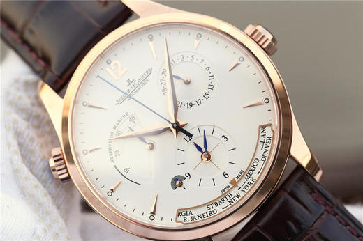 TW积家大师两地时系列1422521男士多功能腕表（升级版:1、机芯机构升级更接近原装，2、字面细节升级，3、所有功能和原装同步），42mm 商品图4