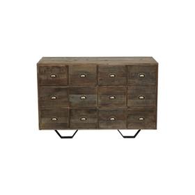 新仿榆木+杉木新中式中号多屉柜抽屉柜玄关柜QQ18050004 Newly made Elm wood and fir wood Middle chest of drawers